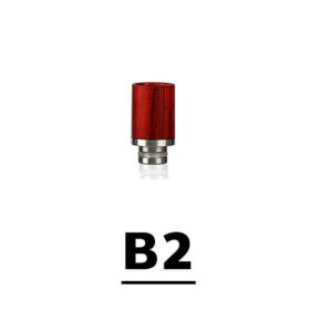 Wood drip tip Short : B2 (Red)
