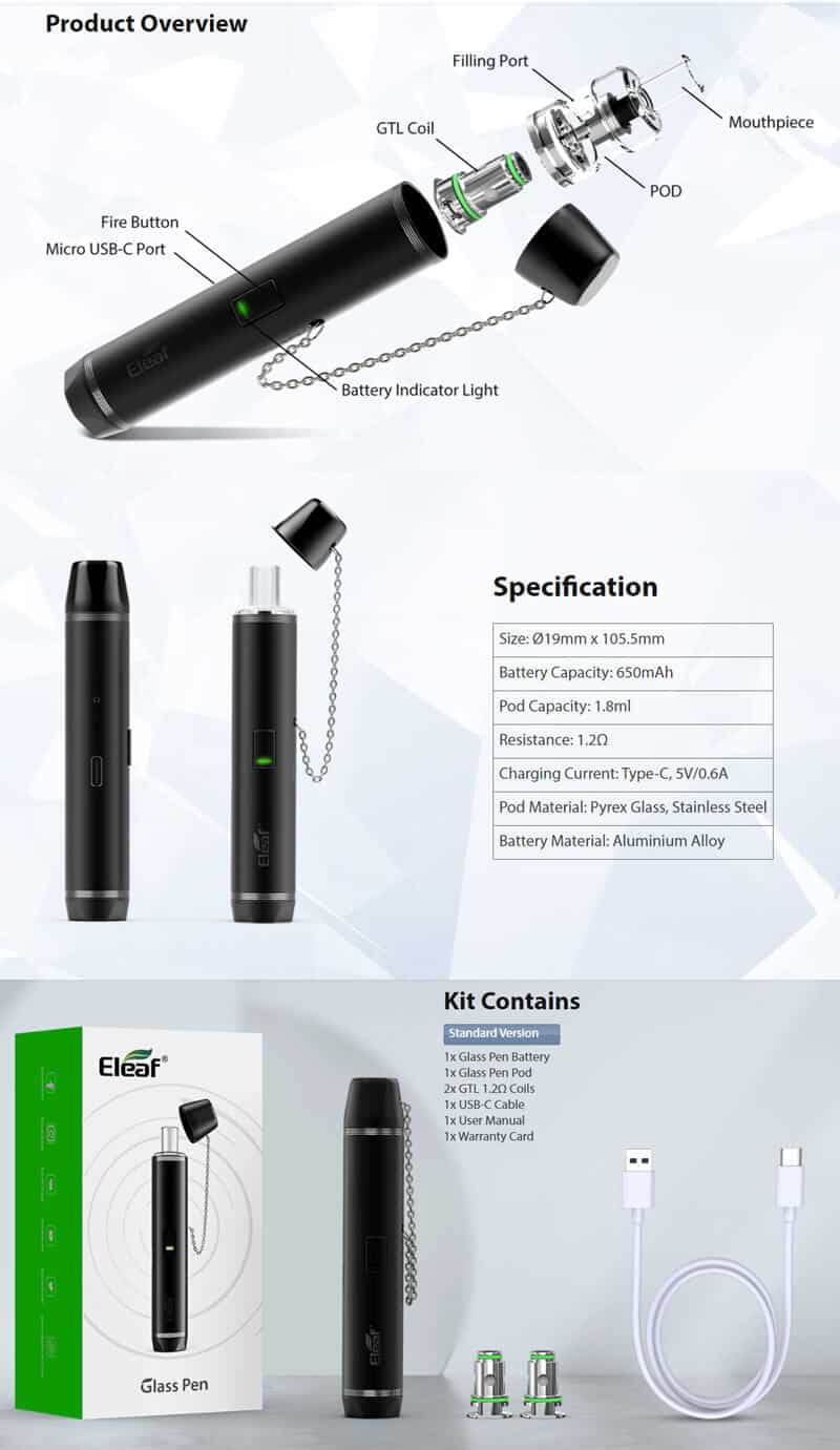 1 Glass Pen Kit Eleaf 3