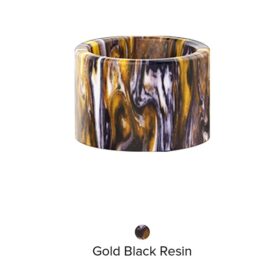 Gold Black Resin
