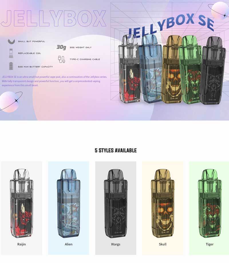 1 Jellybox SE Pod System Kit Rincoe 1