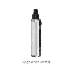 Beige White Leather
