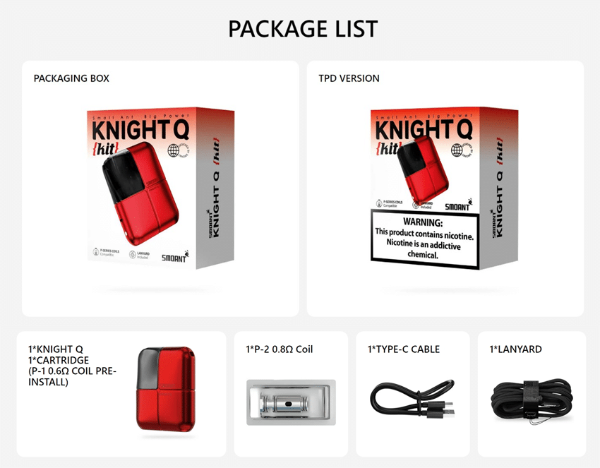 1 Smoant Knight Q Pod System Kit 7